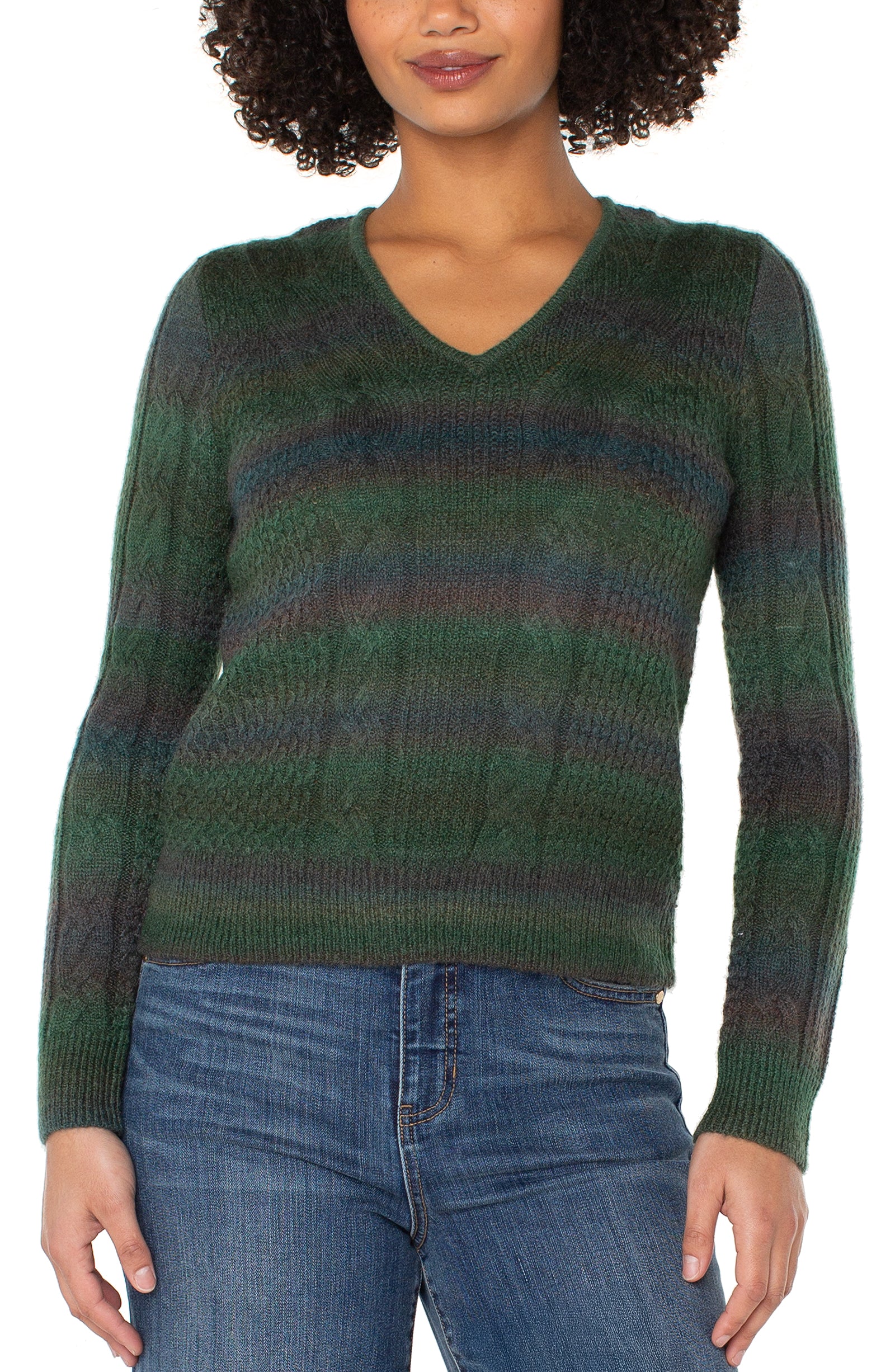 LPLA Emerald Space Dye Sweater
