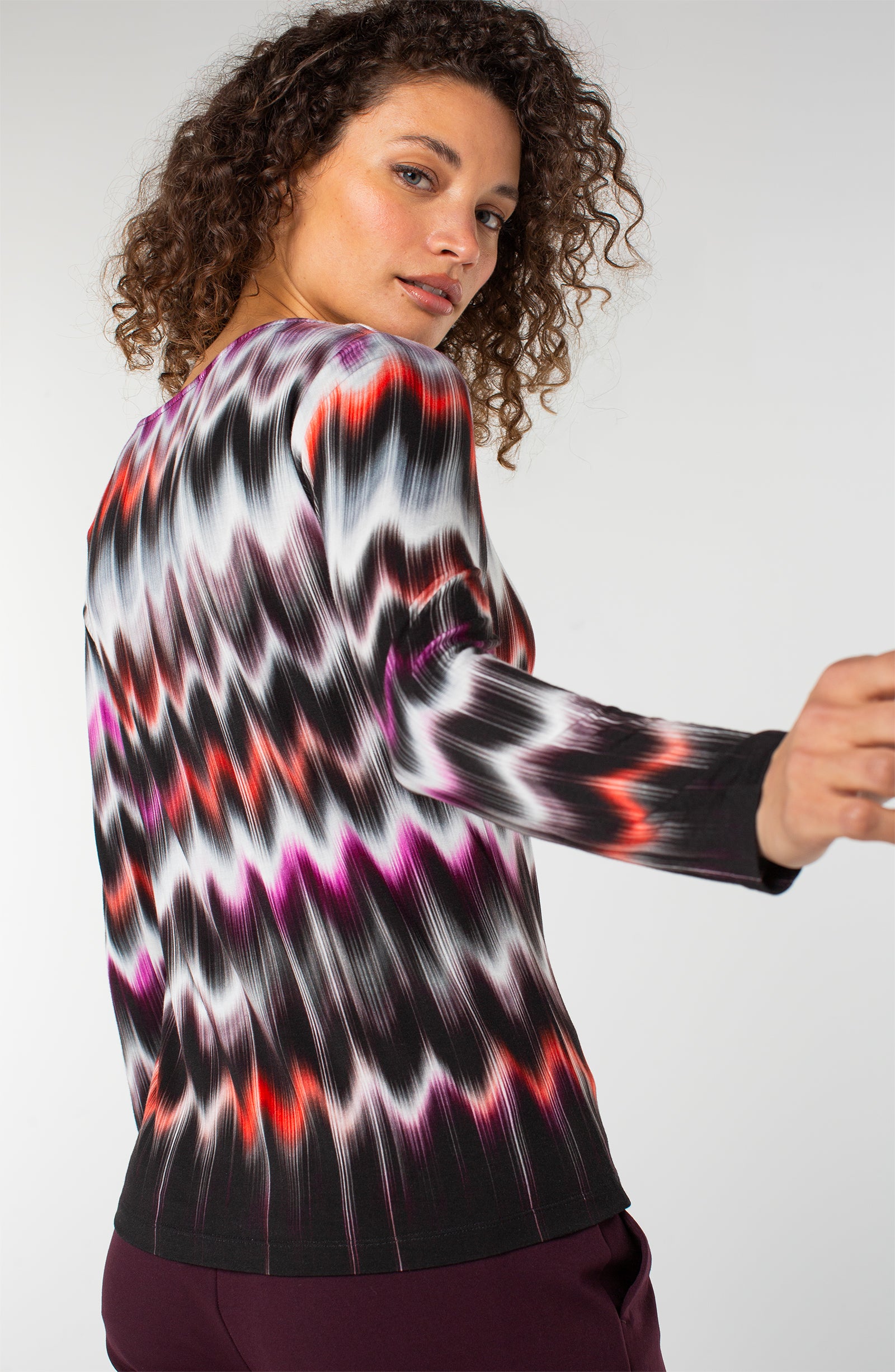 LPLA Mulit Color Boat Neck Knit Top