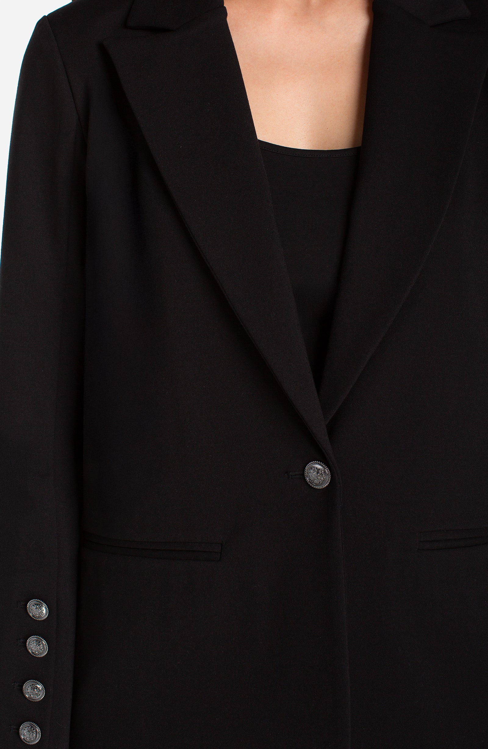 LPLA Ponte Blazer with Button Detail