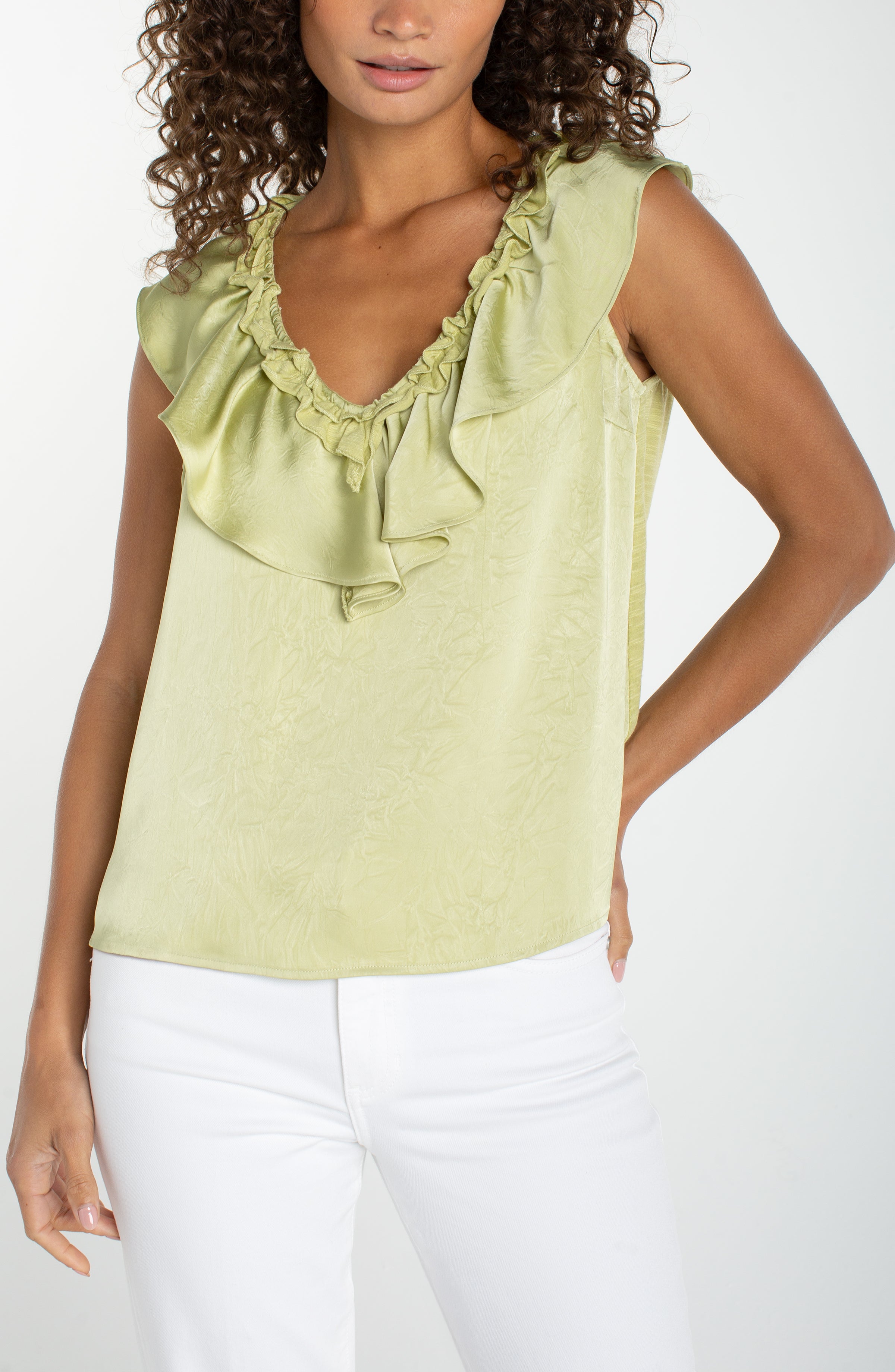 LPLA Ruffle Front Top