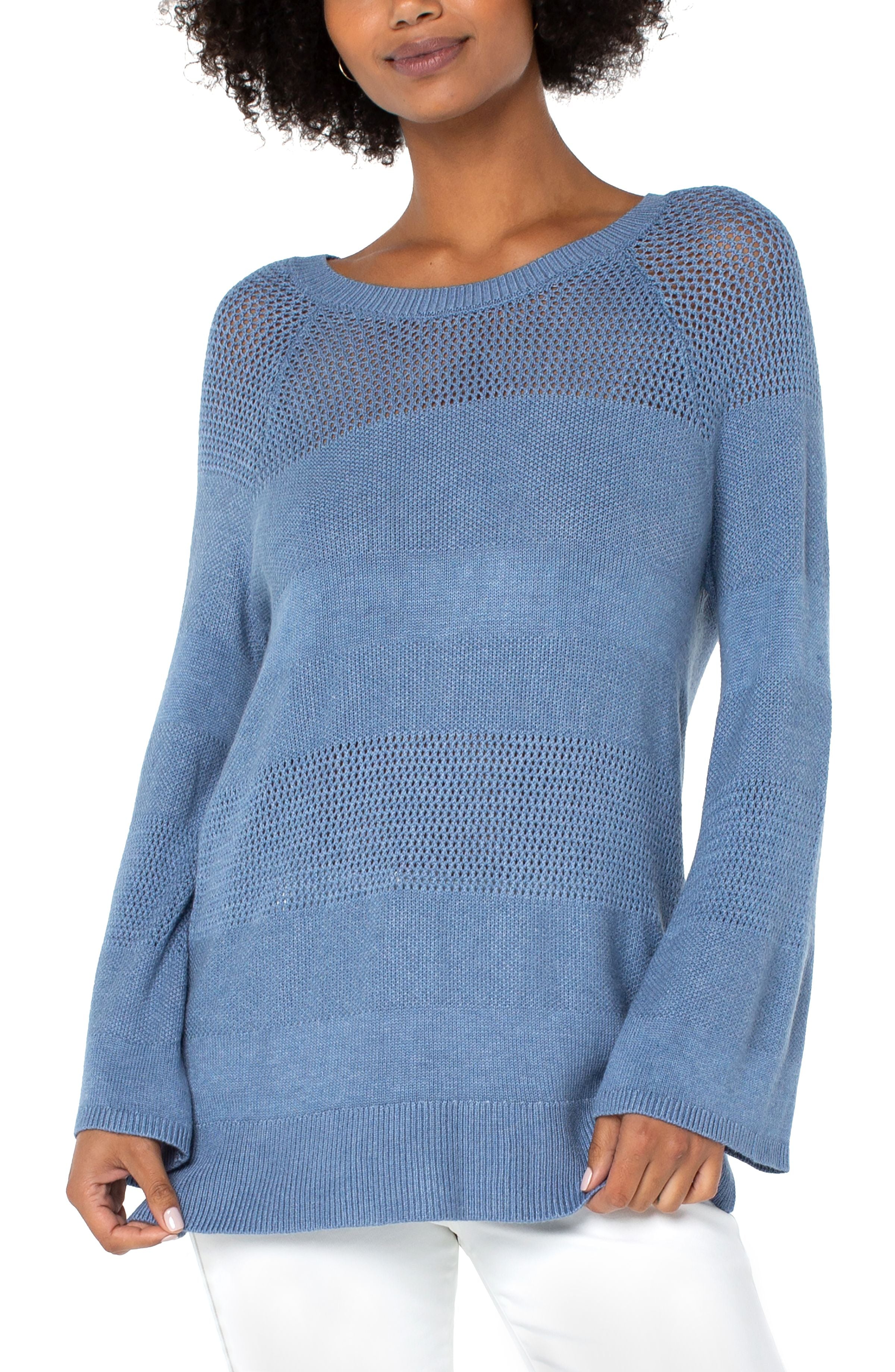 LVRP Texture Blocked Raglan Sweater