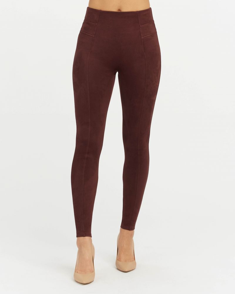 Spanx Brown Zippered Ankle Seamless Leggings Size XL - $40