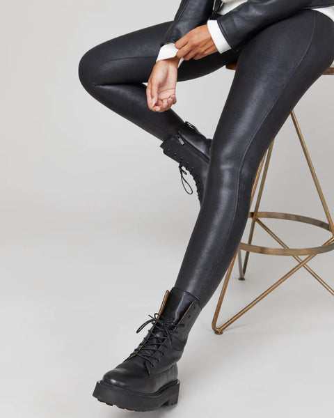 Spanx faux leather camo leggings – j.jules fashion
