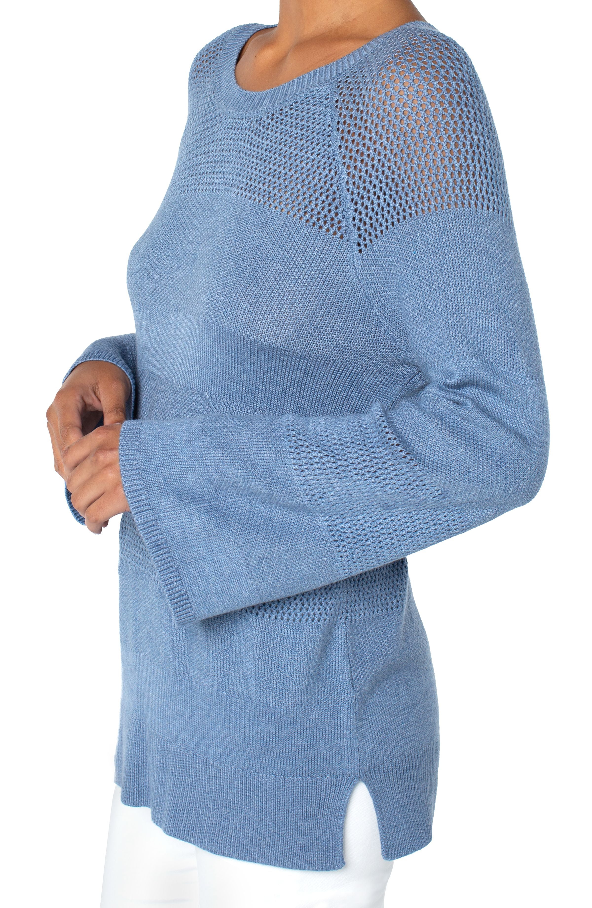 LVRP Texture Blocked Raglan Sweater